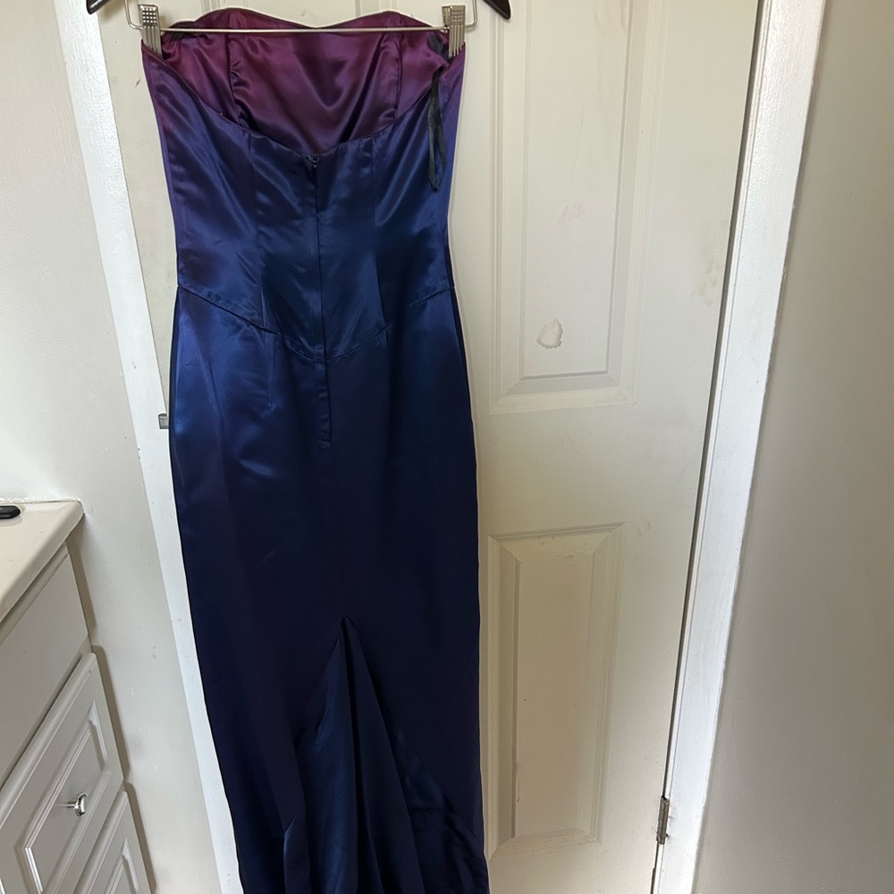 Scott McClintock Deep Purple Satin Dress